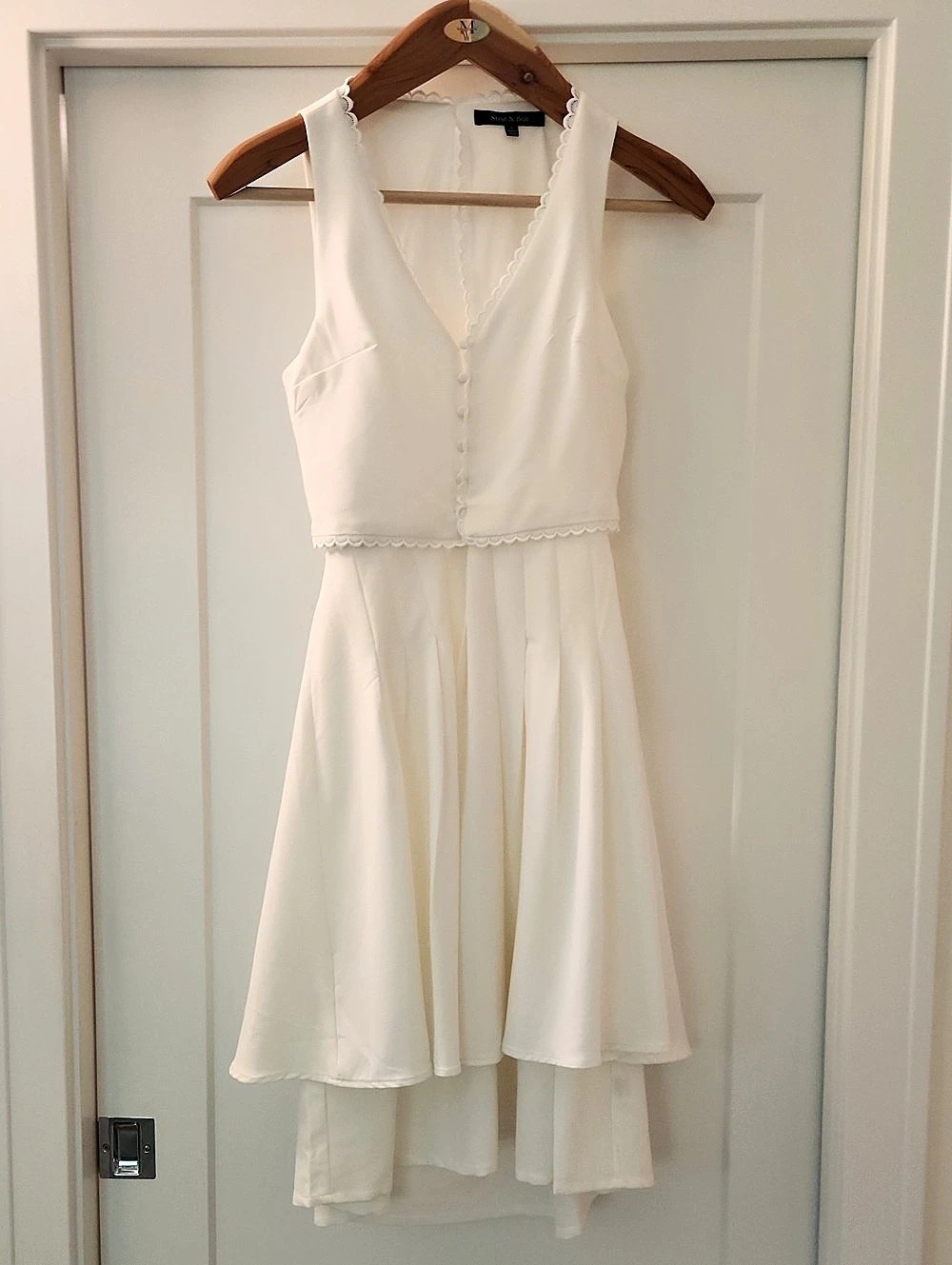 Strut & Bolt White High Low Dress With Open Back